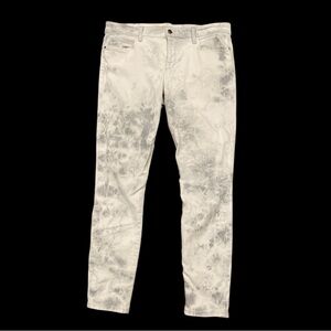 JOE’S W32” gray/white Tie-Dye Patterned sunny stretch ankle jeans